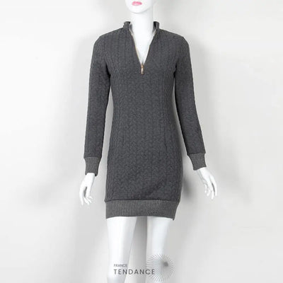 Robe Pull à Fermeture éclair | France-Tendance