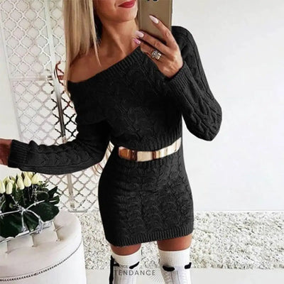 Robe Pull élégante | France-Tendance