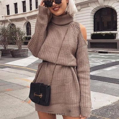 Robe-pull Epaules Nues | France-Tendance