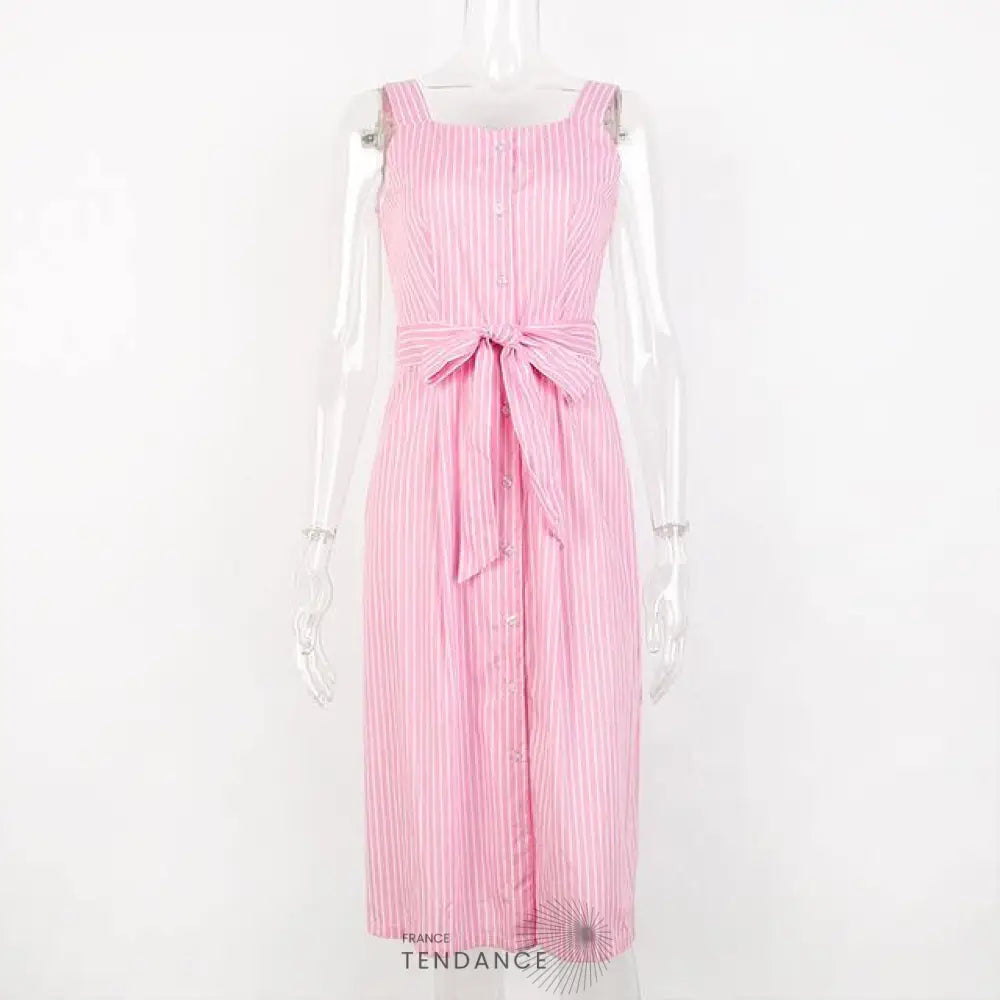 Robe Rayures Blanches Et Rouges | France-Tendance