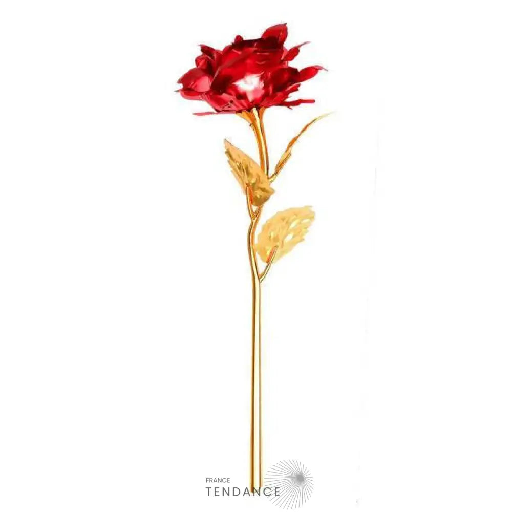 Rose En Or Rouge | France-Tendance