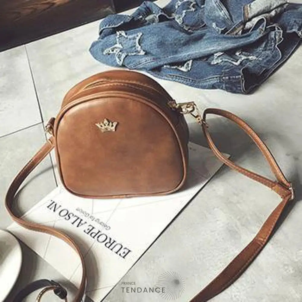 Sac à Main Bandoulière Avec Couronne | France-Tendance