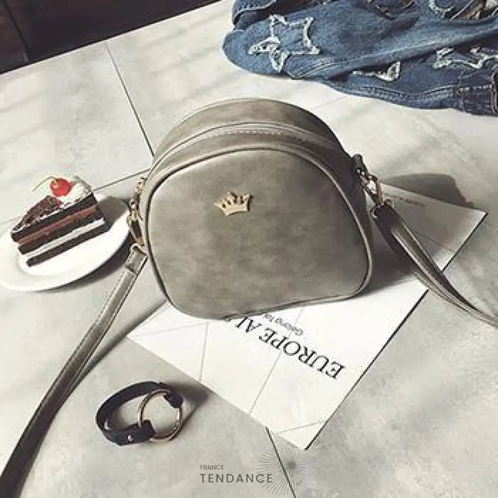 Sac à Main Bandoulière Avec Couronne | France-Tendance