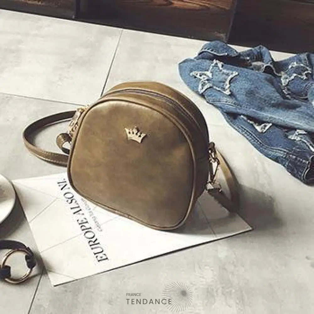 Sac à Main Bandoulière Avec Couronne | France-Tendance