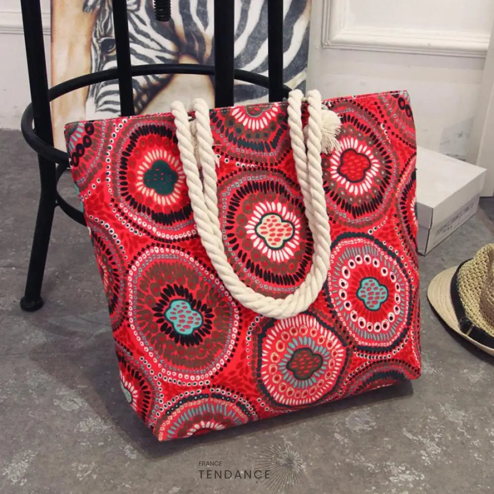 Sac De Plage Fourre-tout Imprimé | France-Tendance