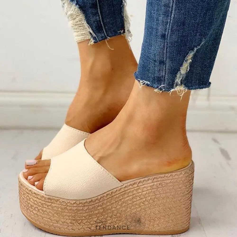 Sandales Féminines à Talons Compensés | France-Tendance