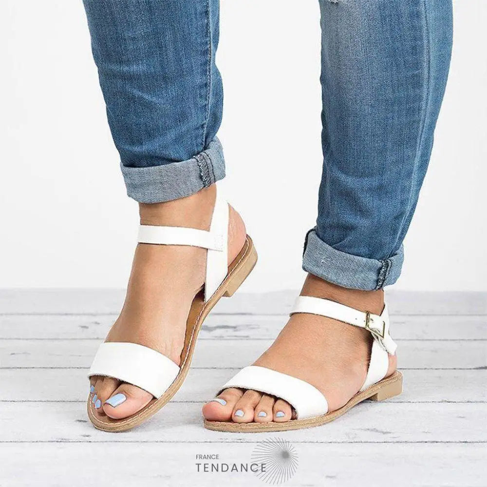 Sandales Plates Minimalistes | France-Tendance