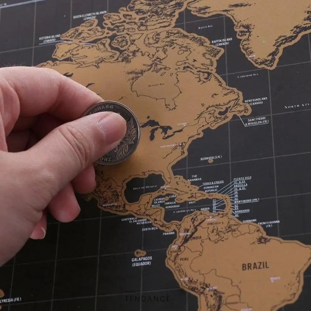 Scratch Map™ Grattez Les Endroits Que Vous Avez Visité |
