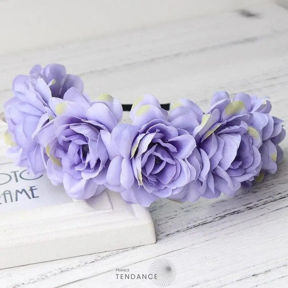 Serre-tête Couronne De Fleurs | France-Tendance