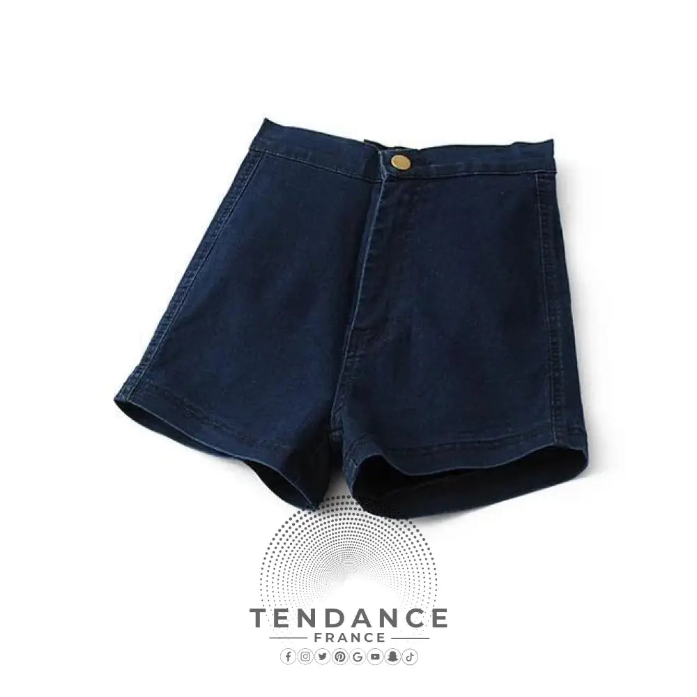 Short En Jean Taille Haute | France-Tendance