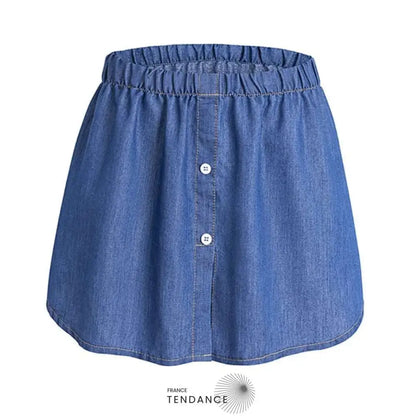 SKIRV™ | Jupe Bas de Chemise Style Jeans Denim |