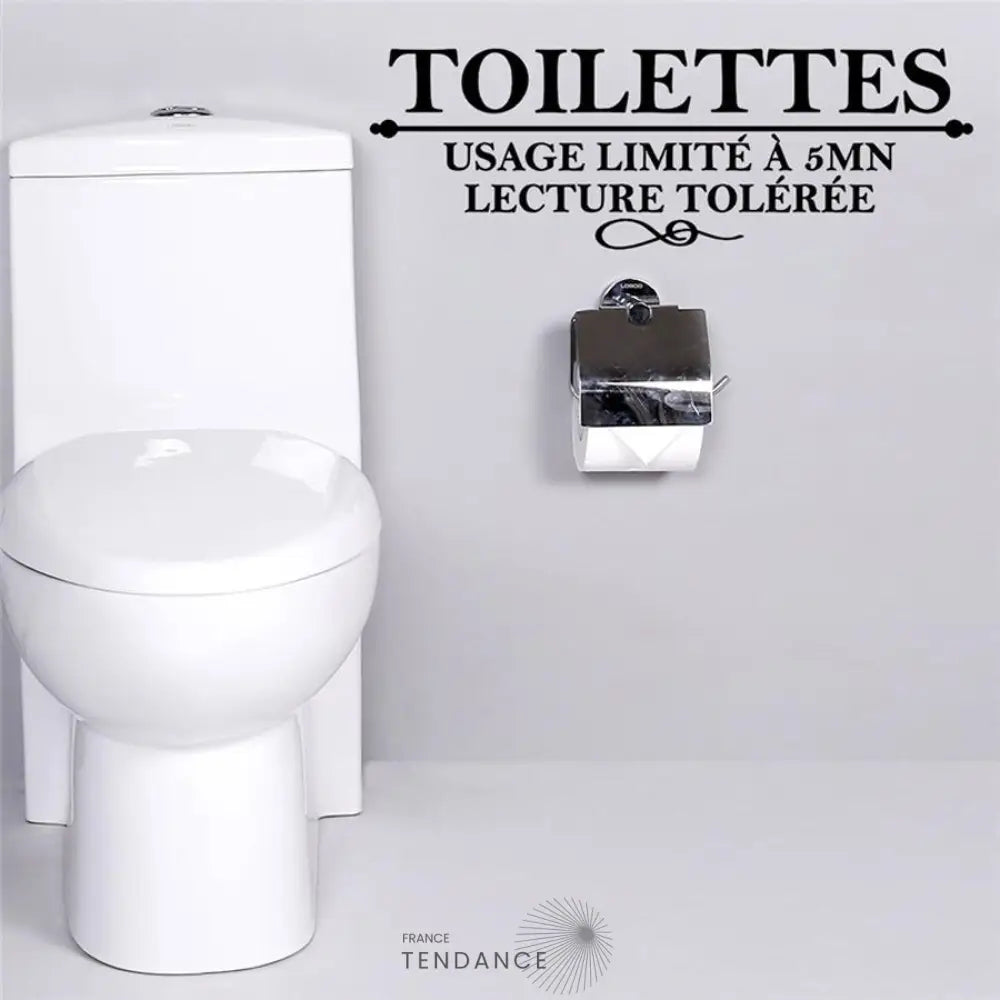 Sticker Mural toilettes | France-Tendance