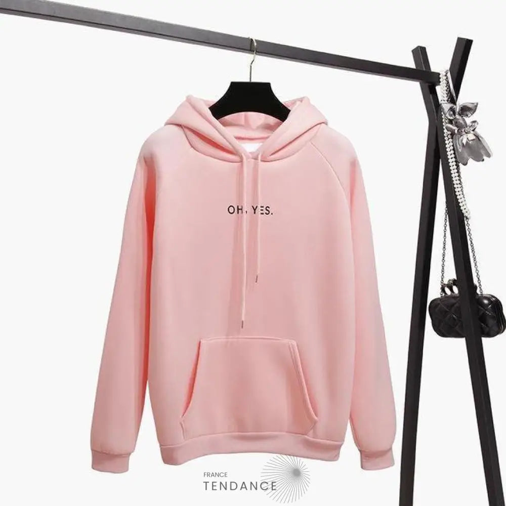 Sweat à Capuche Oh Yes. | France-Tendance