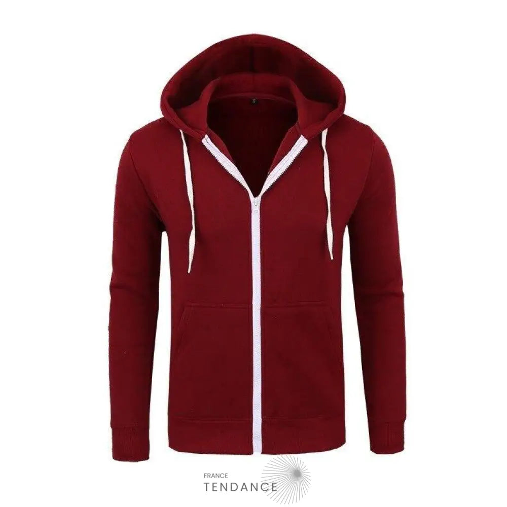 Sweat à Capuche Zippée | France-Tendance