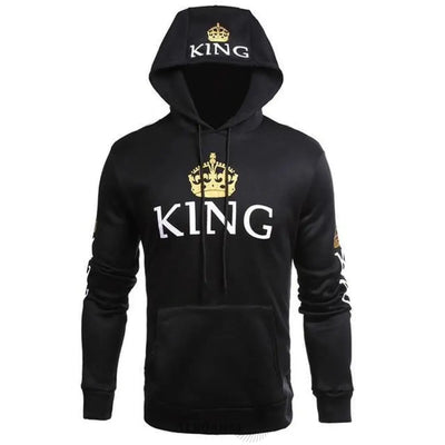 Sweats à Capuche Couple Noir | France-Tendance