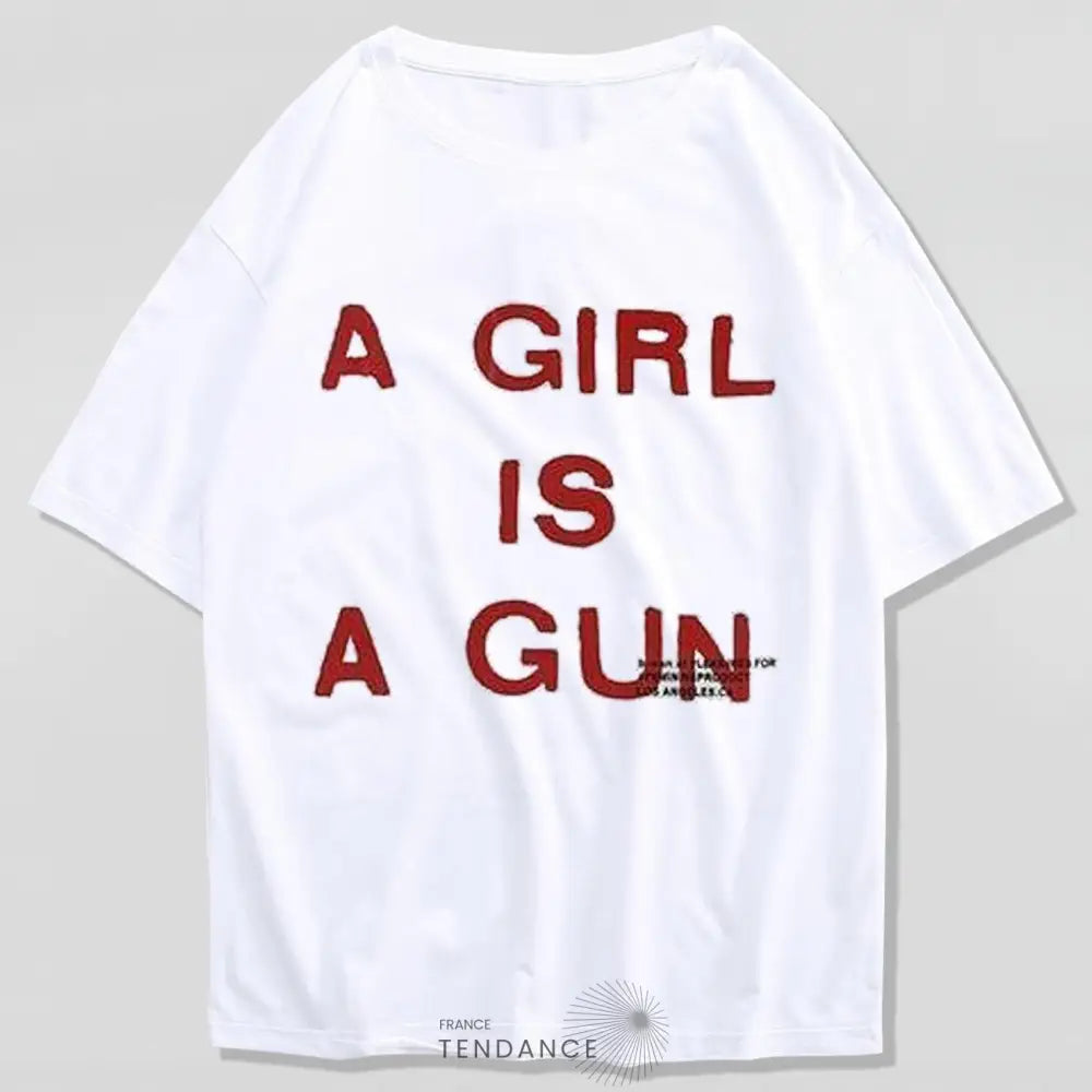 T-shirt a Girl Is Gun™ | France-Tendance