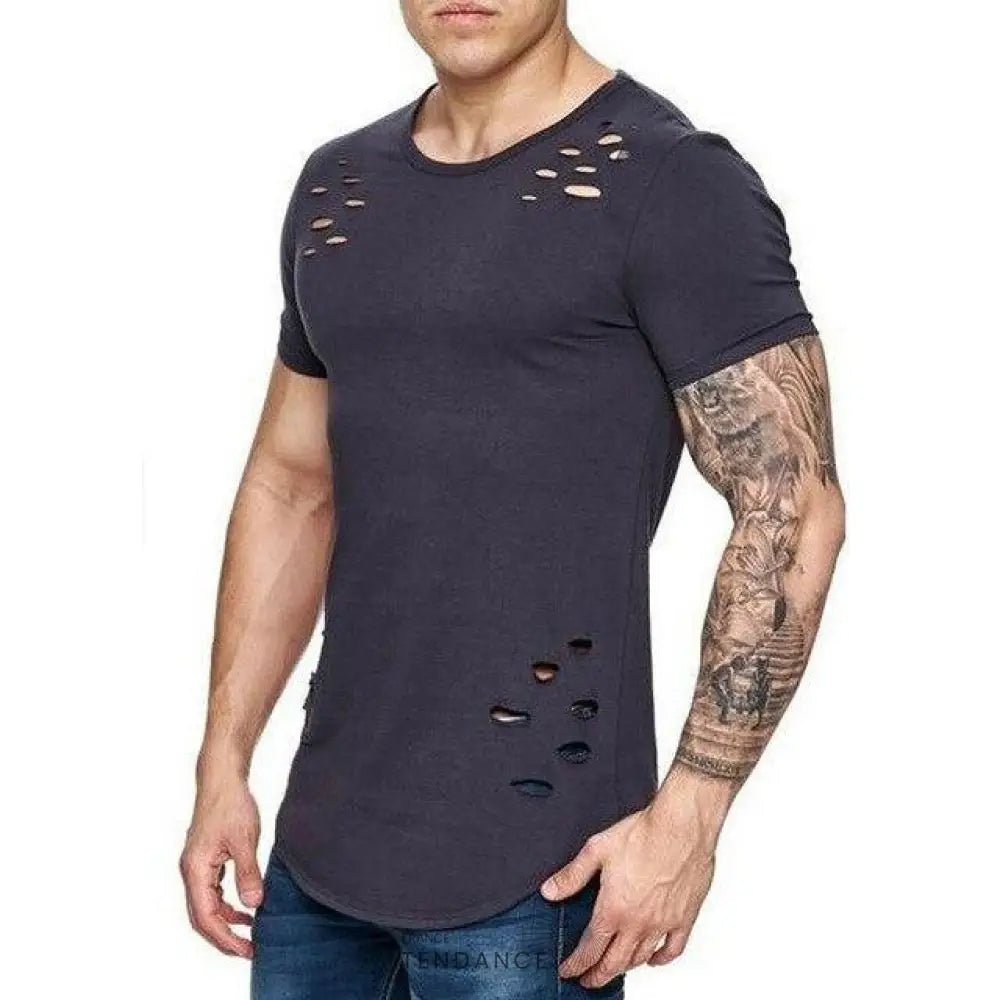 T-shirt à Trous Destroy | France-Tendance