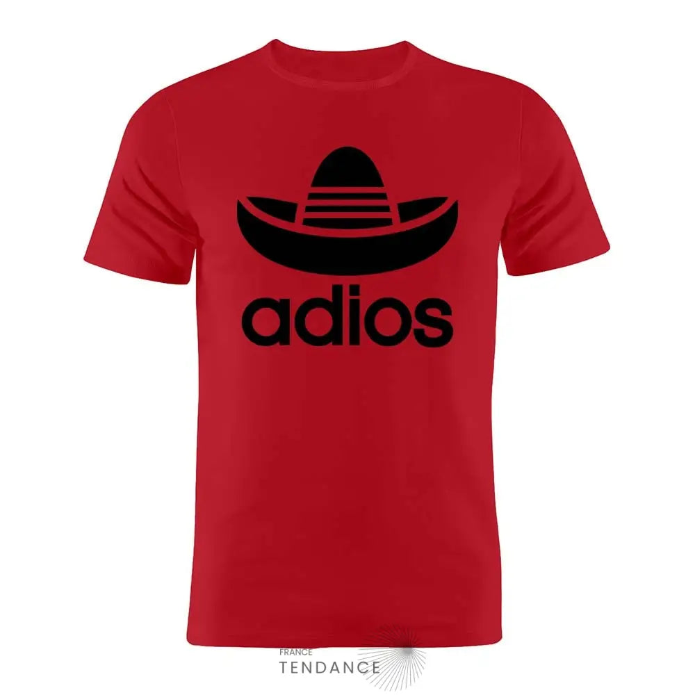 T-shirt Adios | Parodie Adidas | France-Tendance