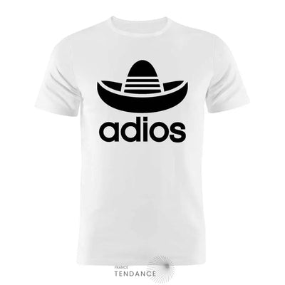 T-shirt Adios | Parodie Adidas | France-Tendance