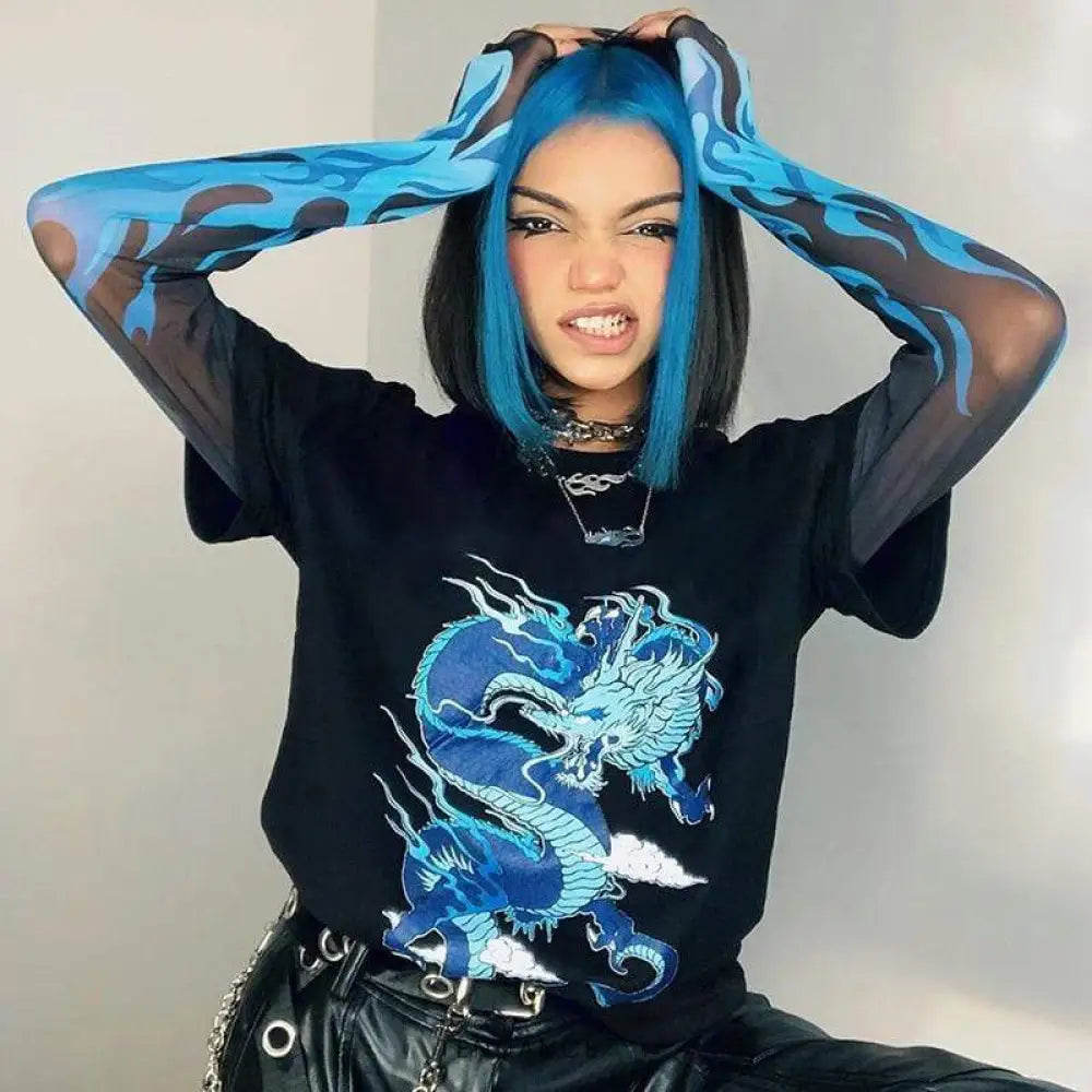 T-shirt Blue Fire | France-Tendance