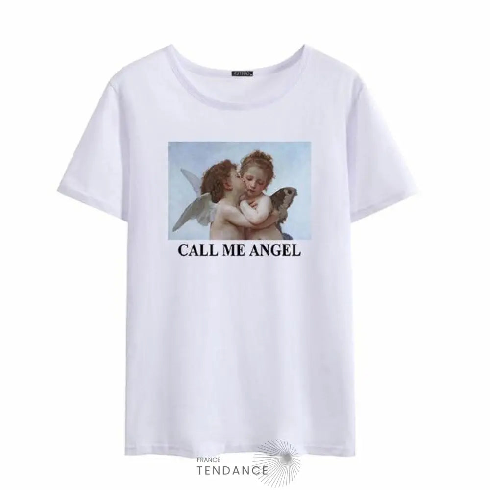 T-shirt Call Me Angel | France-Tendance