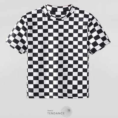 T-shirt Court B&w | France-Tendance