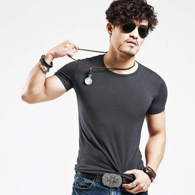 T-shirt Léger Col v | France-Tendance
