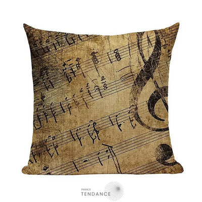 Taie De Coussin Décorative 45x45 - Série Musique |