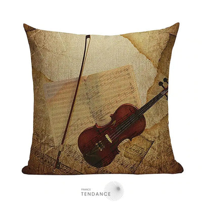 Taie De Coussin Décorative 45x45 - Série Musique |