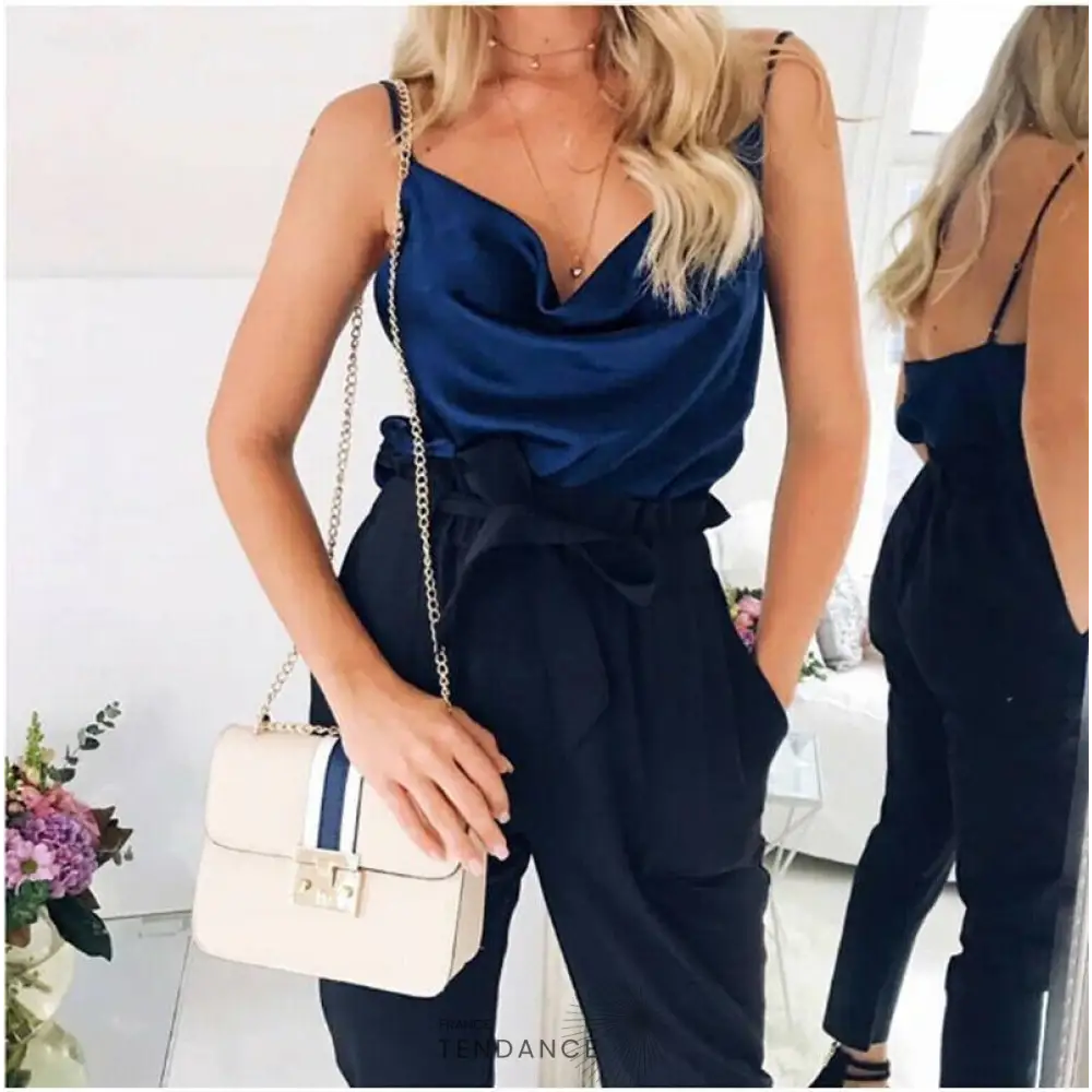 Top élégant Effet Satin Chic | France-Tendance