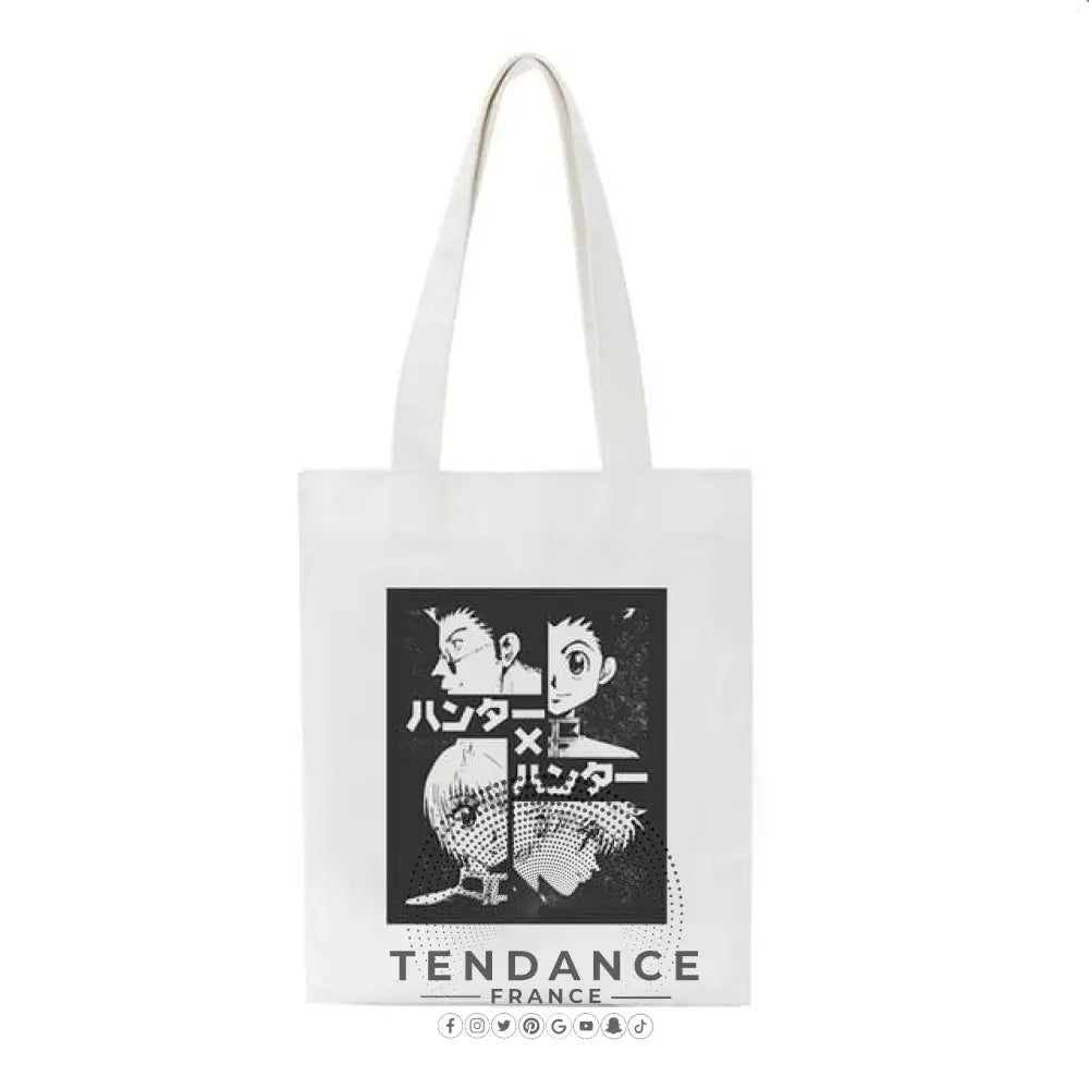 Tote Bag Hunter (blanc) | France-Tendance
